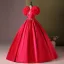 Medieval Fuchsia Rhinestone Appliques Prom Dresses 2024 Satin Ball Gown Scoop Neck Sleeveless Backless Floor-Length / Long Prom Formal Dresses