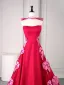 Charmant Fushia Noeud Satin Robe De Bal 2025 Robe Boule Bustier Sans Manches Dos Nu Train De Balayage Robe De Ceremonie