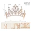 Uroczy Złote Rhinestone Ślub Tiara Ozdoby Do Włosów Ślubne 2023