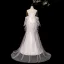 High-end Fashion White Appliques Wedding Dresses 2026 Trumpet / Mermaid Strapless Sleeveless Backless Sweep Train