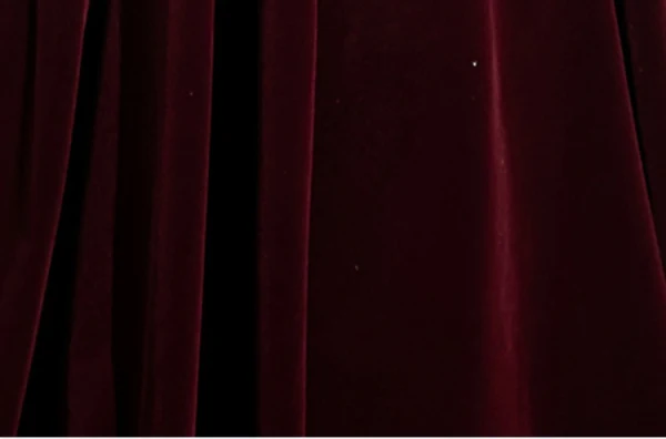 Chic / Beautiful Burgundy Beading Pearl Sequins Velvet Prom Dresses 2024 Ball Gown High Neck Sleeveless Backless Floor-Length / Long Prom Formal Dresses