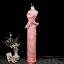 Sexy Candy Pink Evening Dresses 2026 Trumpet / Mermaid Strapless Sleeveless Backless Floor-Length / Long Evening Party Formal Dresses