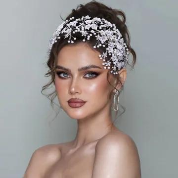 Charmant Blanche Perle Faux Diamant Alliage Mariage Accessoire Cheveux Mariage 2024