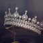 Baroque Silver Rhinestone Alloy Tiara 2022 Wedding Bridal Hair Accessories