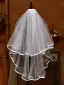 Simple Blanche 0.5 m Tulle Voile De Mariée 2025