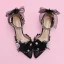 Schön Weiß Applikationen Schleife Brautschuhe 2023 Perle Strass Knöchelriemen 9 cm Stilettos Spitzschuh Hochzeit Sandaletten Hochhackige