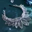 Chic / Belle Blanche Faux Diamant Tulle Accessoire Cheveux Mariage 2024 Alliage Mariage