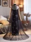Sexy Black Sequins Evening Party Floor-Length / Long Cheongsam 2026 Trumpet / Mermaid Strapless Sleeveless Backless