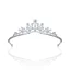 Enkla Vita Rhinestone Zirkon Legering Bröllop Tiara Brud Huvudbonad 2022