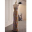 Vintage / Retro Multi-Colors Handmade  Beading Sequins Lace Flower Evening Dresses 2023 Trumpet / Mermaid Strapless Sleeveless Backless Floor-Length / Long Evening Party Formal Dresses