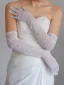 Vintage / Originale Ivoire Perle Mariage Gants Mariage 2025 Tulle