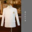 Style Chinois Blanche 5 pièces Manches Longues Costume Garçon Mariage 2024 Manteau Pantalon Chemise Gilet