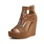 Roman Grey Street Wear Womens Sandals 2022 11 cm Wedges Open / Peep Toe Sandals