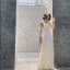 Charming Ivory Sequins Evening Dresses 2022 Trumpet / Mermaid Square Neckline Sleeveless Backless Floor-Length / Long Evening Party Formal Dresses