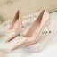 Chic / Beautiful Blushing Pink Fish Scales Cocktail Party Pumps High Heels 2022 6 cm Stiletto Heels Pointed Toe Pumps