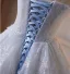 Sexy Sky Blue Beading Lace Flower Appliques Pearl Evening Dresses 2026 Trumpet / Mermaid Strapless Sleeveless Backless Floor-Length / Long Formal Dresses