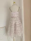 Flower Fairy Chic / Beautiful Multi-Colors Pearl Appliques Homecoming Graduation Dresses 2023 A-Line / Princess Spaghetti Straps Bow Sash Sleeveless Backless Tea-length