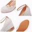 Élégant Blanche En Dentelle Fleur Chaussure De Mariée 2022 5 cm Compensées À Bout Rond Mariage Talons Hauts