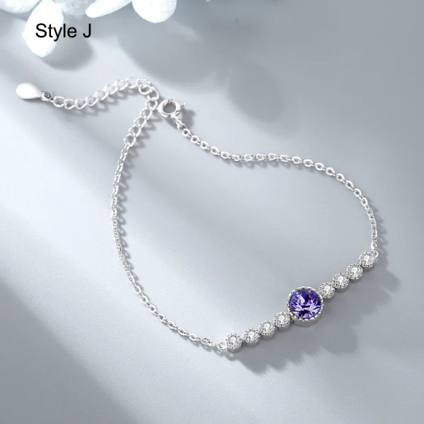 Charming Sky Blue Crystal Sterling Silver Evening Party Necklaces Bracelets 2023 Accessories