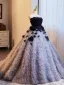Fashion Black Appliques Pleated Prom Dresses 2024 Ball Gown Strapless Sleeveless Backless Sweep Train Prom Formal Dresses