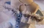 Chic / Beautiful Sky Blue Cascading Ruffles Rhinestone Sequins Birthday Flower Girl Dresses 2024 Ball Gown Scoop Neck Short Sleeve Backless Floor-Length / Long