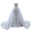 Haut de Gamme Scintillantes Blanche Glitter Perlage Paillettes Robe De Mariée 2023 Trompette / Sirène Bretelles Spaghetti Sans Manches Dos Nu Tribunal Train Mariage