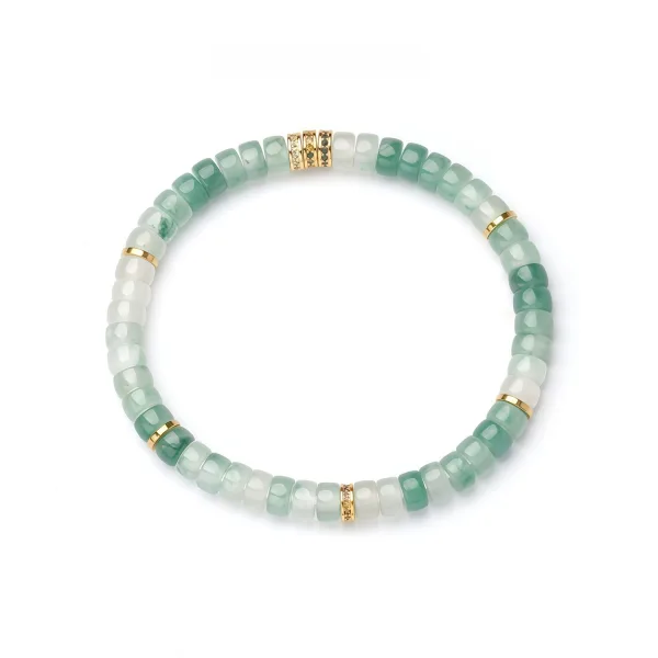 Mode Vert Dégradé De Couleur Fait main Jadéite Bracelets Accessorize 2026