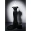 Sexy Black Trumpet / Mermaid Evening Dresses 2025 Strapless Sleeveless Backless Sweep Train Evening Party Formal Dresses