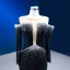 High End Schwarz Perlenstickerei Perle Pailletten Abendkleider 2023 Meerjungfrau Rundhalsausschnitt 3/4 Ärmel Lange Abend Festliche Kleider
