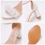 Sexy White Lace Flower Pearl Wedding Shoes 2023 Ankle Strap 7 cm Stiletto Heels Open / Peep Toe Wedding Sandals High Heels