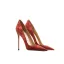 Schöne Burgunderrot Abend Satin Pumps 2024 10 cm Stilettos Spitzschuh Pumps Hochhackige