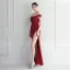 Chic / Beautiful White Split Front Evening Dresses 2024 Trumpet / Mermaid Off-The-Shoulder Sleeveless Backless Floor-Length / Long Evening Party Formal Dresses