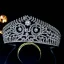 Vintage Srebrny Rhinestone Ślub Tiara Ozdoby Do Włosów Ślubne 2022 Cyrkon Stop