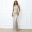 Charming Black Evening Dresses 2022 Trumpet / Mermaid High Neck Sleeveless Beading Sequins Floor-Length / Long Evening Party Formal Dresses