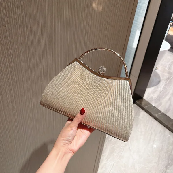 Fashion Gold Rhinestone Evening Party Handbag Clutch Bags 2023