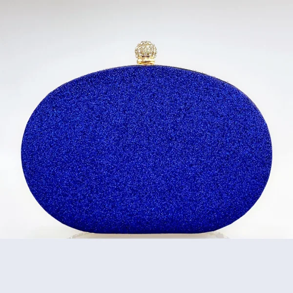 Scintillantes Bleu Roi Faux Diamant Cocktail Pochette 2023