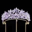 Mooie / Prachtige Hemelsblauw Rhinestone Legering Tiara Bruids Haaraccessoires 2024 Huwelijk