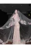 High-end Sexy Multi-Farger Beading Paljetter Blonder Blomst Selskapskjoler 2025 Trompet / Havfrue Kjæreste Uten Ermer Ryggløse Feie Tog Aften