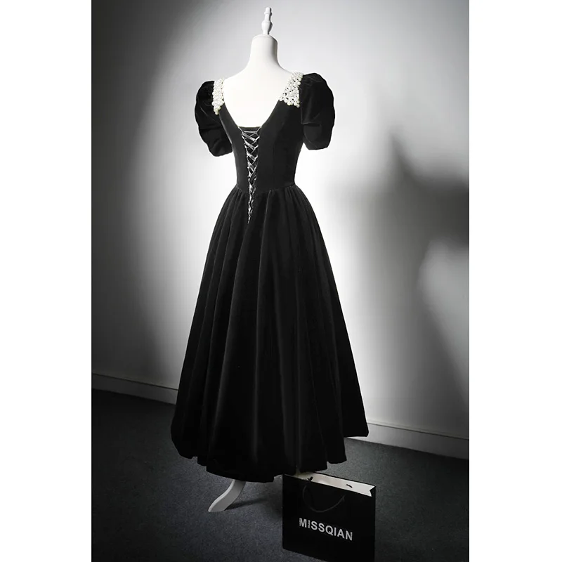 black velvet tea length dress Velvet Lace Midi Dress  bebe