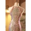 Sparkly Gold Beading Rhinestone Sequins Evening Dresses 2023 Trumpet / Mermaid Scoop Neck Sleeveless Floor-Length / Long Evening Party Formal Dresses