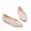 Scintillantes Doré Perle Faux Diamant Plate Chaussure De Mariée 2023 À Bout Pointu Chaussure De Mariée