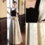 Élégant Noire Robe De Bal 2023 Princesse Encolure Carrée Manches Courtes Dos Nu Noeud Longue Promo Robe De Ceremonie