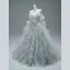 Luxury / Gorgeous Grey Handmade  Appliques Prom Dresses 2025 Ball Gown Off-The-Shoulder Short Sleeve Backless Court Train Prom Formal Dresses