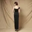 Modest / Simple Black Party Dresses 2022 Trumpet / Mermaid Spaghetti Straps Sleeveless Backless Floor-Length / Long Evening Party Cocktail Party Formal Dresses