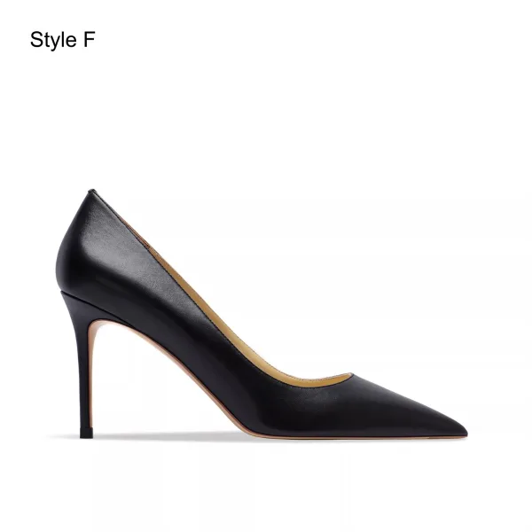 Chic / Beautiful Nude Leather Handmade  Evening Party Pumps 2024 8 cm Stiletto Heels Pointed Toe Pumps High Heels
