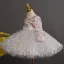 Flower Fairy White Appliques Lace Flower Beading Sequins Tassel Birthday Short Flower Girl Dresses 2025 Scoop Neck Tulle