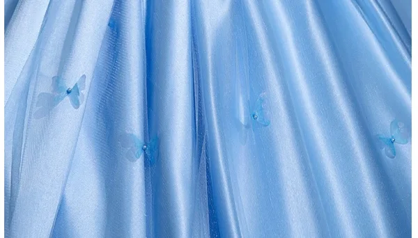 Elegant Pool Blue Prom Dresses 2025 Ball Gown Strapless Sleeveless Backless Floor-Length / Long Prom Formal Dresses