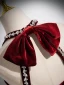 Charming Burgundy Rhinestone Velvet Evening Dresses 2024 Trumpet / Mermaid Halter Sleeveless Backless Bow Floor-Length / Long Evening Party Formal Dresses