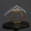 Enkel Sølv Rhinestone Har Tilbehor Bryllup Tiara 2022 Zirkon Legering Tiara