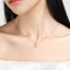 Chic / Beautiful Rose Gold Pearl Leaf Sterling Silver Necklaces Accessories 2023